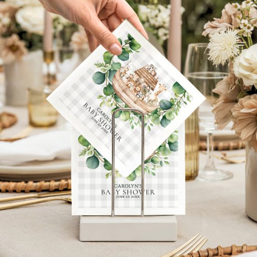 Gender Neutral Noah's Ark Animals Luncheon Napkins