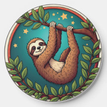 Gender Neutral Nursery: Sloth Wireless Charger