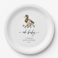 Gender Neutral Oh Baby Mallard Duck Baby Shower