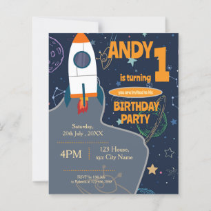 Gender Neutral Outer Space First Birthday Party