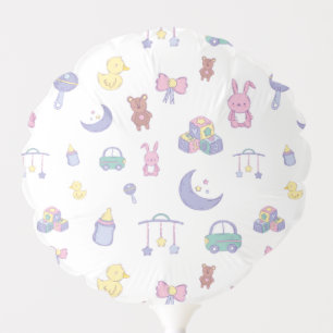 Gender Neutral Pastel Baby Shower Balloon