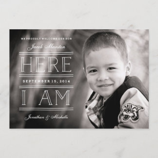 Gender Neutral Photo Adoption Announcement