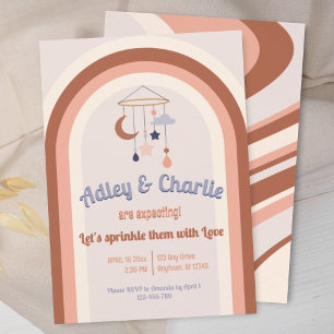 Gender Neutral Retro Groovy Rainbow Baby Shower