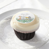 Gender Neutral Shower or Birthday Cupcake Toppers  Edible Frosting Rounds (Cupcake)