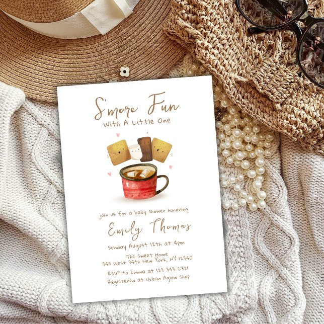 Gender Neutral S'more Fun Fall Baby Shower Invitation (Gender Neutral S'more Fun Fall Baby Shower Invitation)
