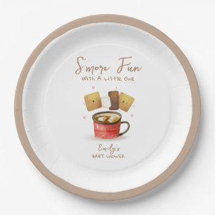 Gender Neutral S'more Fun Fall Baby Shower Paper Plates