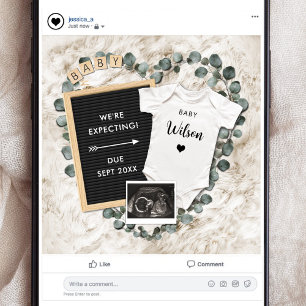 Gender Neutral Social Media Pregnancy Announcement