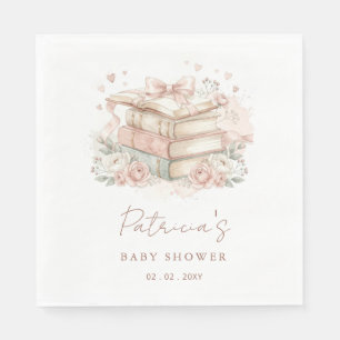 Gender Neutral Story book Baby Shower Book Request Napkins