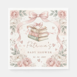 Gender Neutral Story book Baby Shower Book Request Napkins