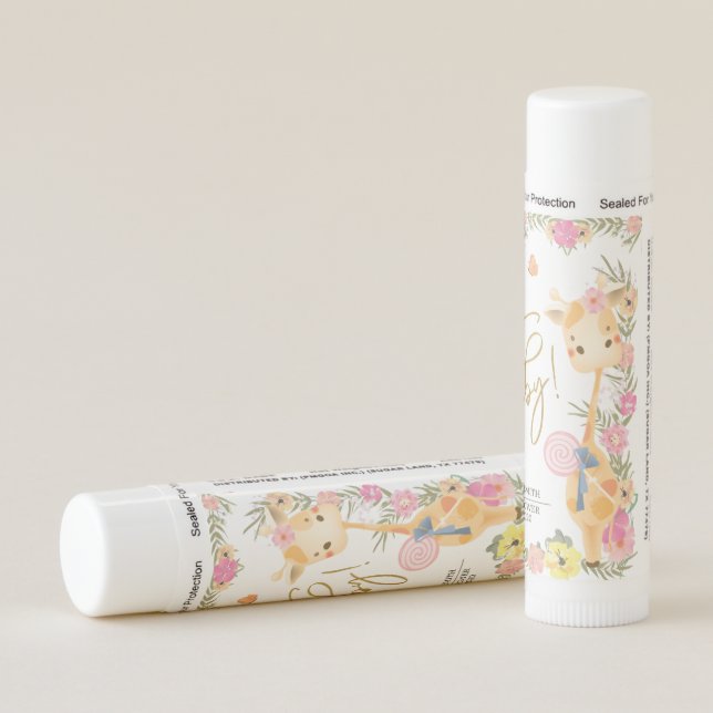 Gender Neutral Sweet Giraffe Lip Balm (Rotated Right)
