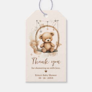 Gender Neutral, Teddy Bear Baby Shower Gift Tags