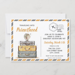 Gender Neutral Travel Baby Shower Invitation