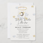 Gender Neutral Twinkle Little Star Baby Shower Invitation (Front)