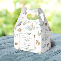 Gender Neutral Vintage Toys Baby Shower Thank You Favor Boxes at Zazzle