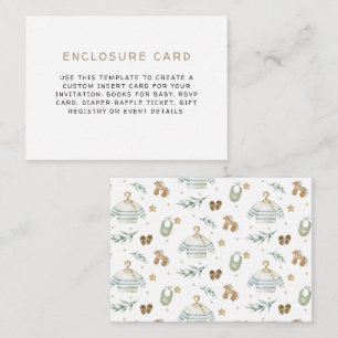 Gender Neutral Vintage Toys Enclosure Card