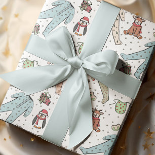 Gender Neutral Winter Christmas Baby Shower Wrapping Paper