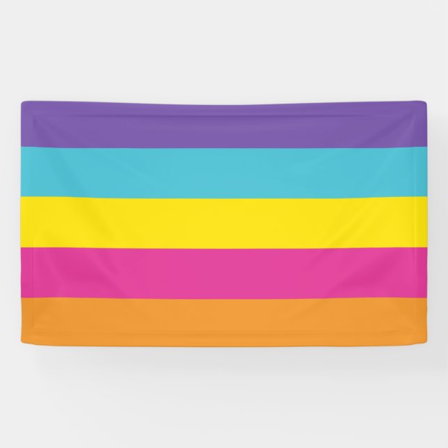 Gender Nonbinary Pride Banner (Horizontal)