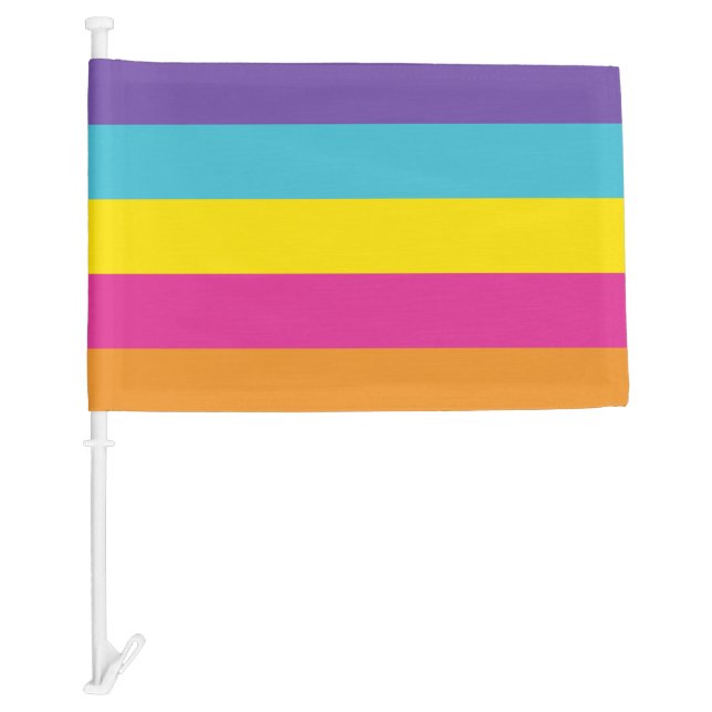 Gender Nonbinary Pride Car Flag (Front)