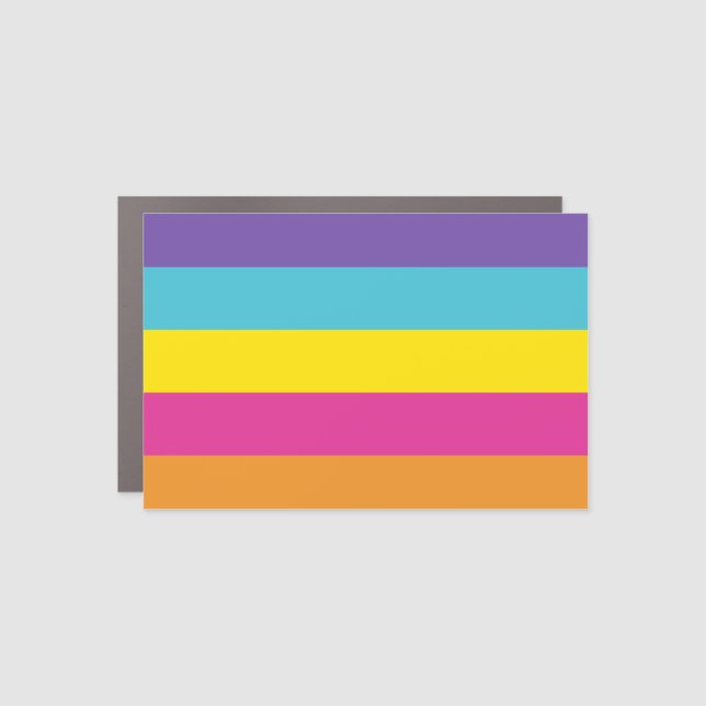 Gender Nonbinary Pride Car Magnet (Front)