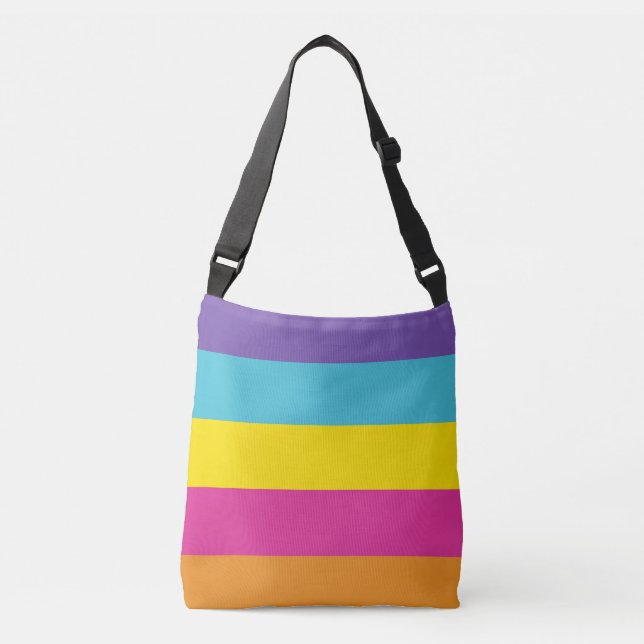 Gender Nonbinary Pride Flag Crossbody Bag (Front)