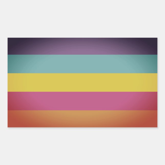 Gender Nonbinary Pride Rectangular Sticker (Front)
