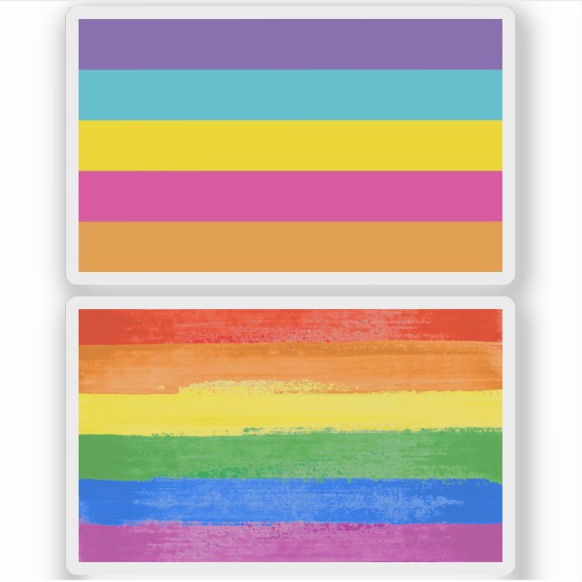 Gender Nonbinary Pride Sticker (Front)