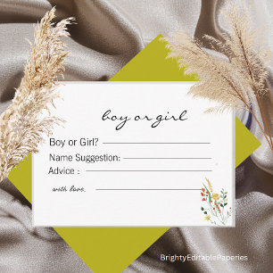 Gender Prediction & Advice Card