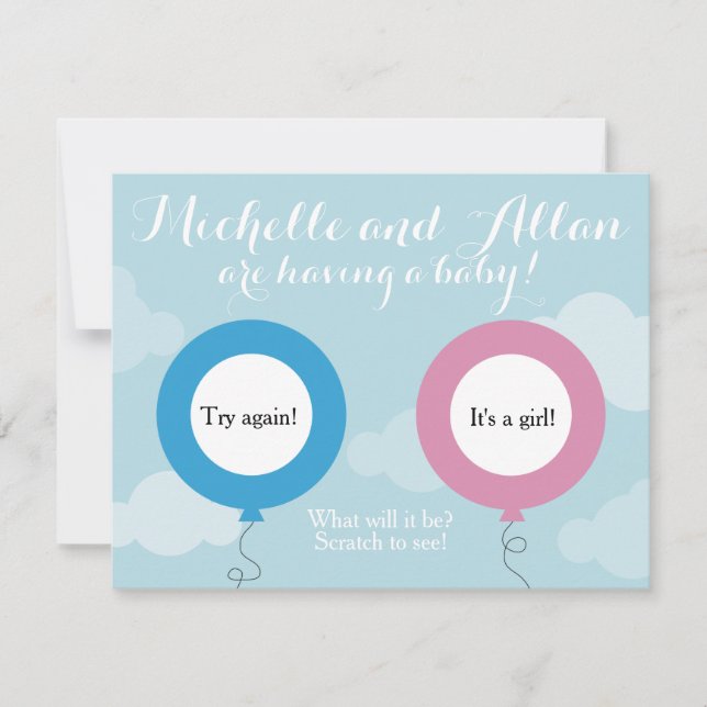 Gender Pretend Scratcher Reveal Card (Front)