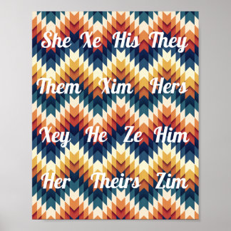 Gender Pronoun Poster