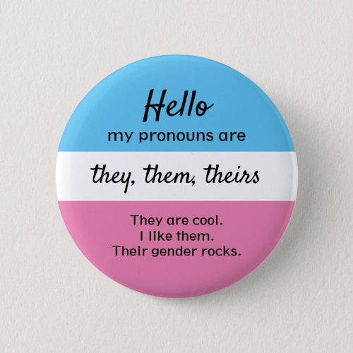 Gender Pronouns Button _ They them Pronouns