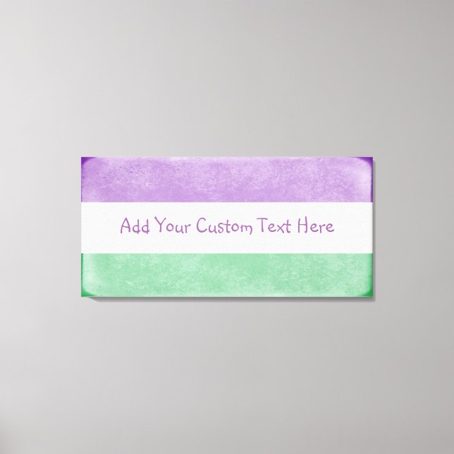 Gender Queer Flag Art Canvas Print (Front)