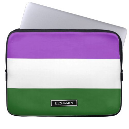 Gender Queer Pride Flag Laptop Sleeve