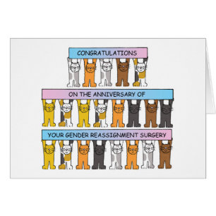Gender Reassignment Anniversary Congratulations Cards