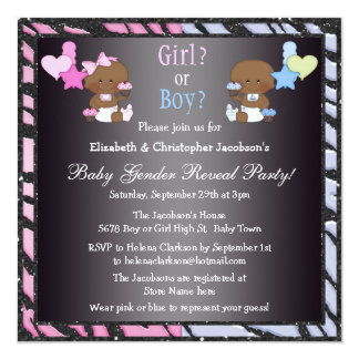 Gender Reveal Invitations & Announcements | Zazzle