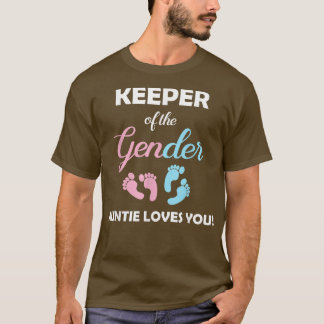 Gender Reveal Auntie For New Parents T-Shirt