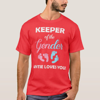 Gender Reveal Auntie For New Parents T-Shirt