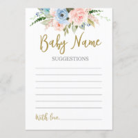 Gender Reveal Baby Name suggestions