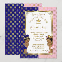 Gender Reveal Baby Shower, blue, pink, gold