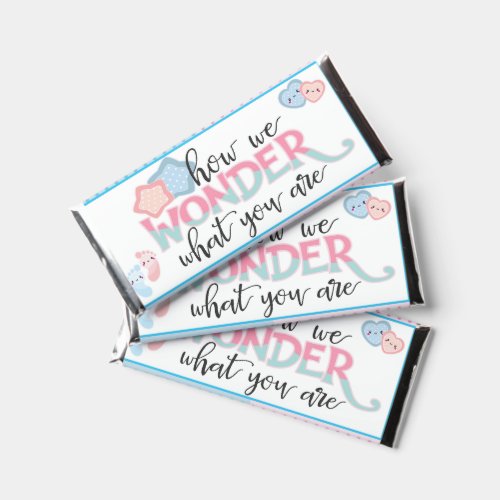 Gender Reveal Baby Shower Candy Bar Wrapper Favors