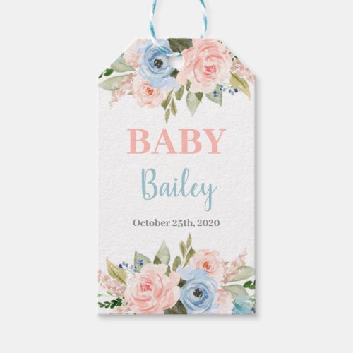 Gender Reveal baby shower Gift Tags