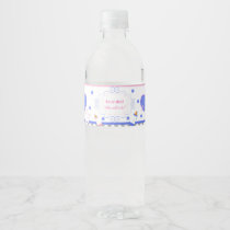 Gender reveal baby shower girl or boy baby shower water bottle label