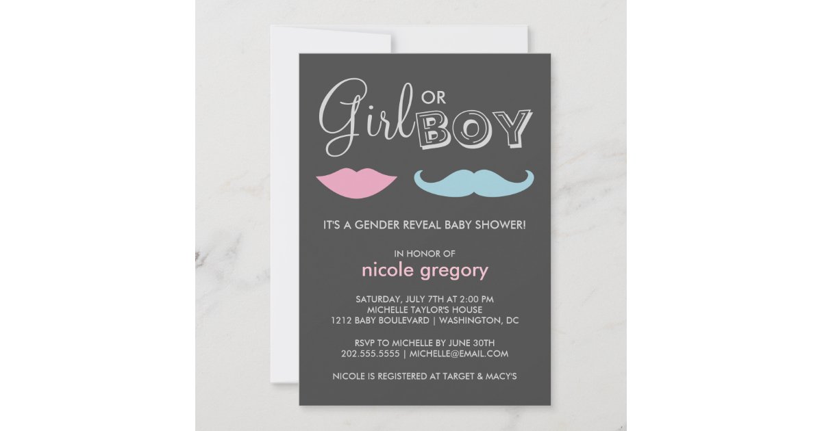 Fishing Baby Reveal Baby Shower Invitation