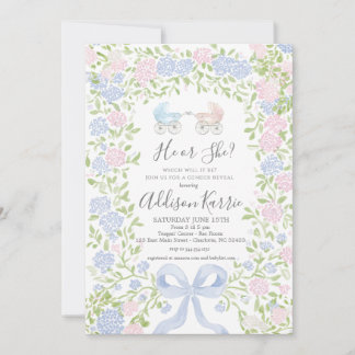 Gender Reveal Baby Shower invitation