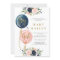 Gender reveal baby shower invitation, balloon baby