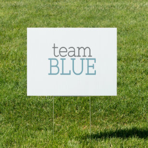 Gender Reveal Baby Shower - Team Blue Sign