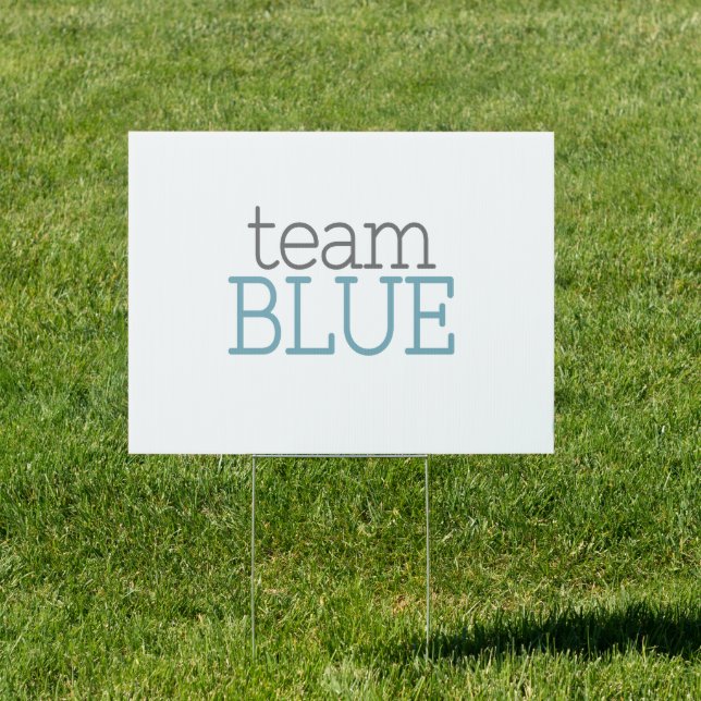 Gender Reveal Baby Shower - Team Blue Sign (Insitu)