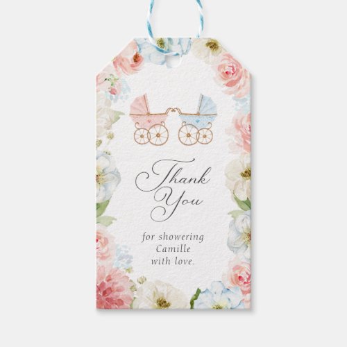 Gender Reveal Baby Shower Thank You Gift Tags
