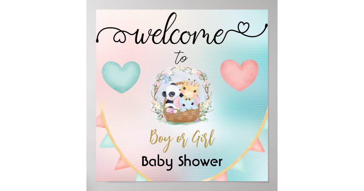 gender-reveal-baby-shower-welcome-sign-zazzle