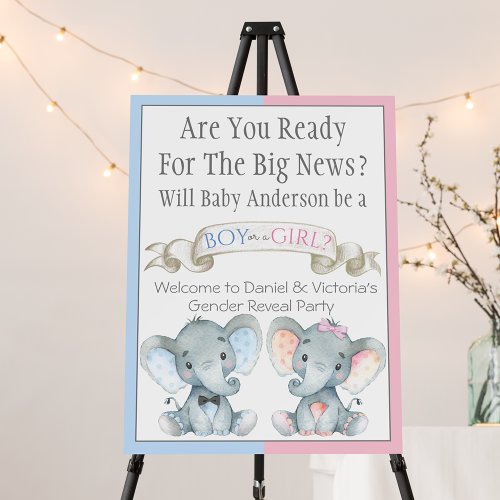 Gender Reveal Baby Shower Welcome Signs