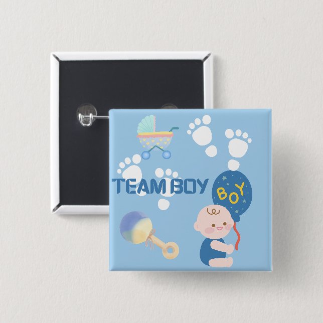 Gender Reveal Badge Button (Front & Back)